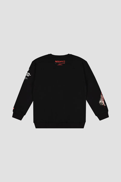 TIGER EMBROIDERED CREWNECK